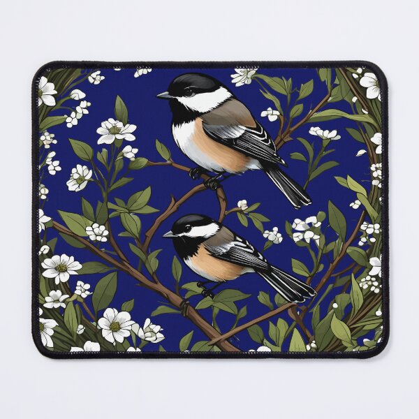 Item preview, Black-capped Chickadee Bird And Massachusetts Mayflowers designed and sold by taiche.