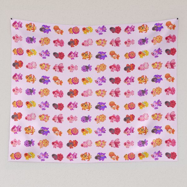 Item preview, Flower goldfish - bright designed and sold by pikaole.