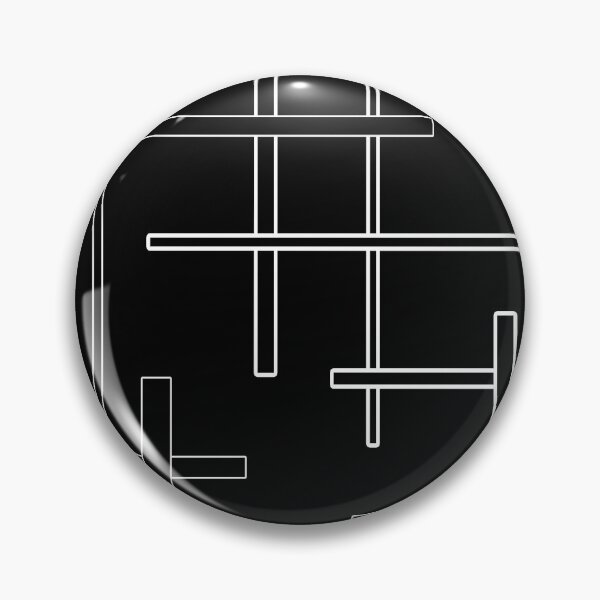 Item preview, Abstract geometric pattern - black and white. designed and sold by K.S ART.