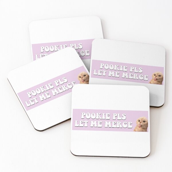 Item preview, Pookie Pls Let Me Merge Funny Cat Meme Bumper designed and sold by fanky-bumper.