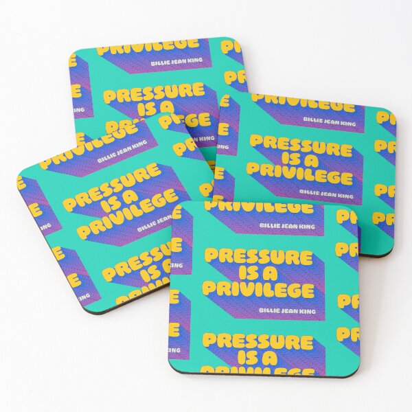Item preview, Billie Jean King quote, Pressure is a privilege, tennis quotes, inspirational sport, ambition and determination designed and sold by Spallutos.
