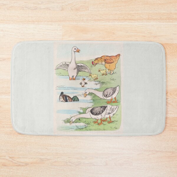 Item preview, Geese, ducks, and chickens illustration designed and sold by Lacasadellora.
