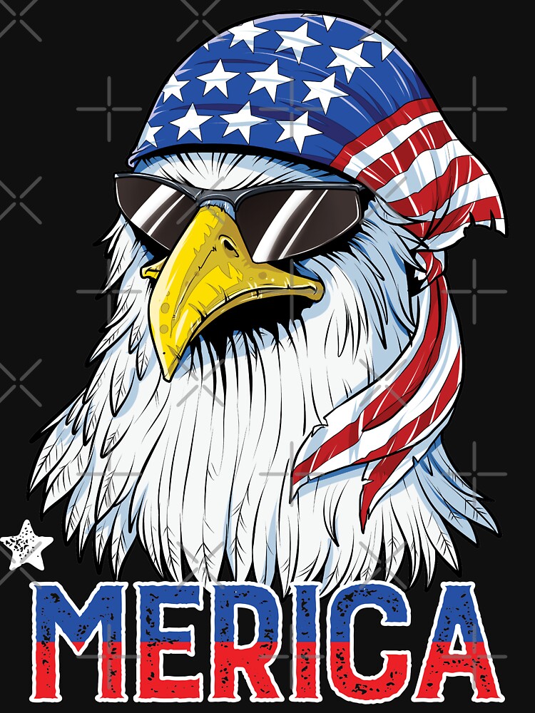 Eagle Mullet T Shirt 4th of July American Flag Merica USA | Essential  T-Shirt
