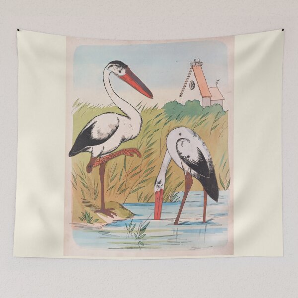 Item preview, The storks illustration designed and sold by Lacasadellora.
