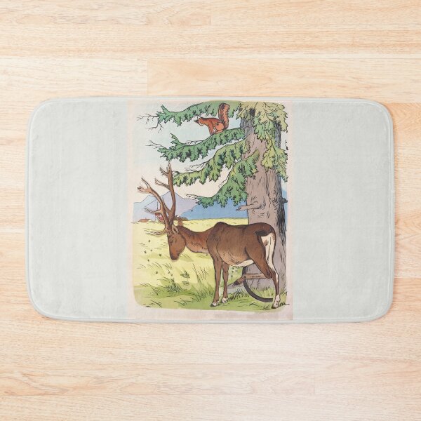 Item preview, The deer and the squirrel  illustration designed and sold by Lacasadellora.