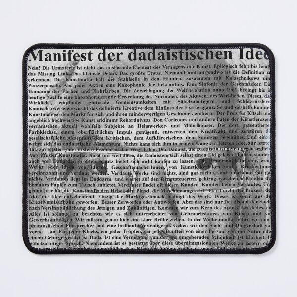 Item preview, Manifesto of the Dadaist idea designed and sold by Rainer Kristuf.