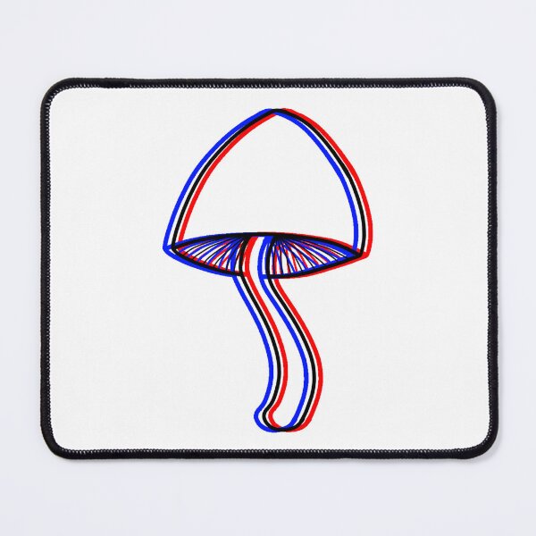 Item preview, Small Anaglyph Mushroom designed and sold by Pandaerable.