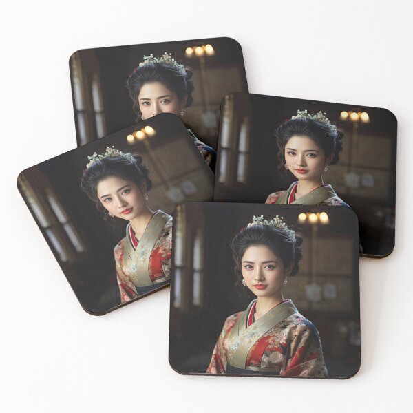 Item preview, Regal Japanese Woman Adorned in Kimono designed and sold by Pearl67.