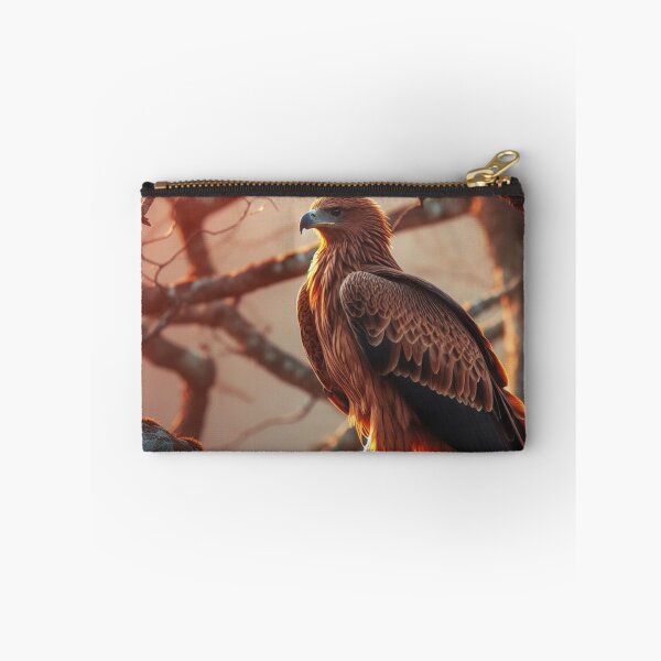Item preview, brown bold eagle on a tree during sunrise designed and sold by mikaws.