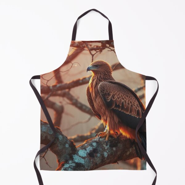 Item preview, brown bold eagle on a tree during sunrise designed and sold by mikaws.