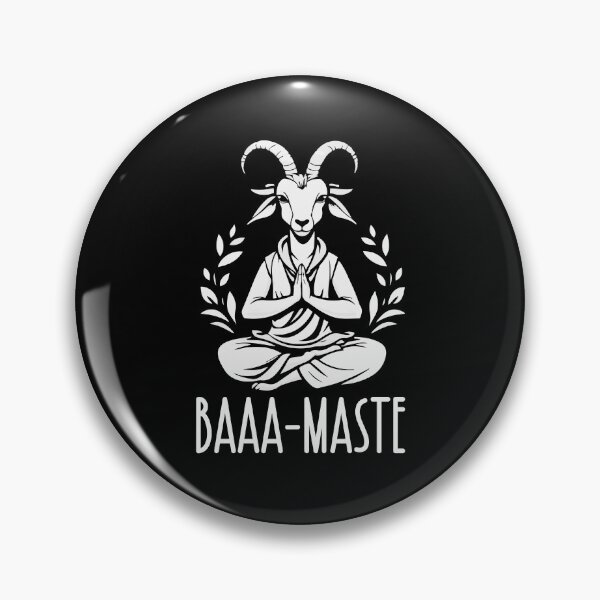 Item preview, Funny Baaa-maste Goat Yoga Namaste Meditation Yoga Fan designed and sold by GravitiTees.