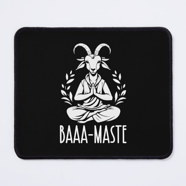 Item preview, Funny Baaa-maste Goat Yoga Namaste Meditation Yoga Fan designed and sold by GravitiTees.