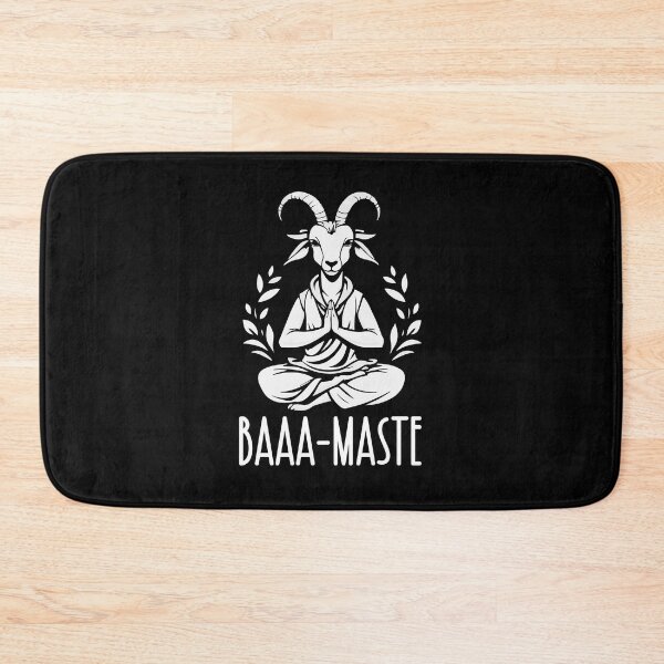Item preview, Funny Baaa-maste Goat Yoga Namaste Meditation Yoga Fan designed and sold by GravitiTees.
