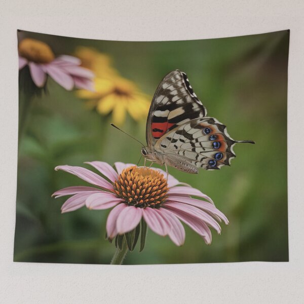 Item preview, Butterfly snacking on a flower designed and sold by AIEverything.