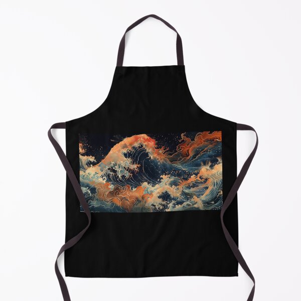 Item preview, Fiery Wave in Artistic Ocean designed and sold by palmyst.