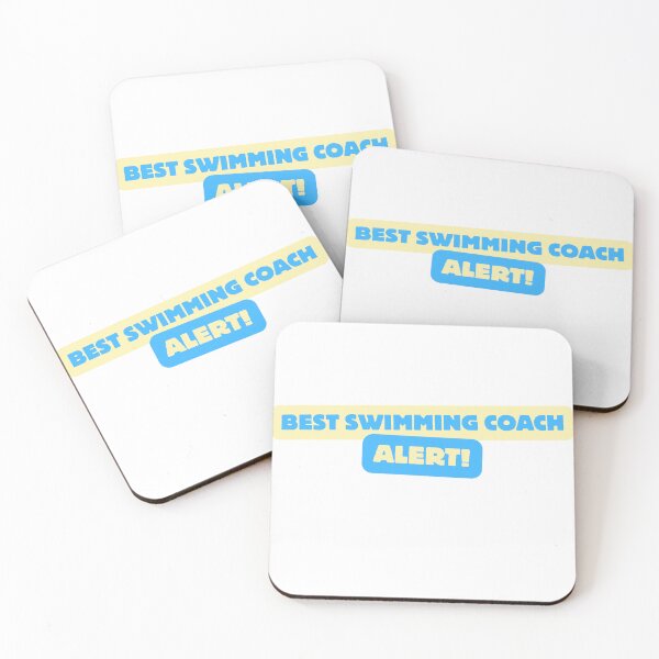 Item preview, Best Swimming Coach Alert designed and sold by SoyMoni.