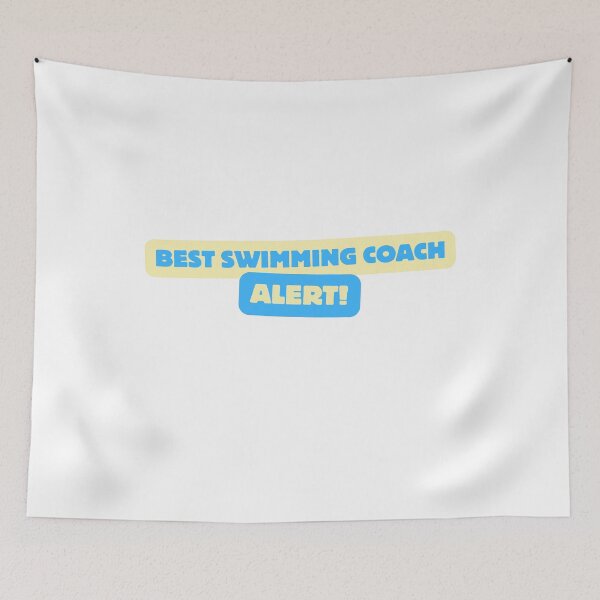 Item preview, Best Swimming Coach Alert designed and sold by SoyMoni.