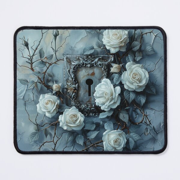 Item preview, Gothic Key and White Roses designed and sold by palmyst.