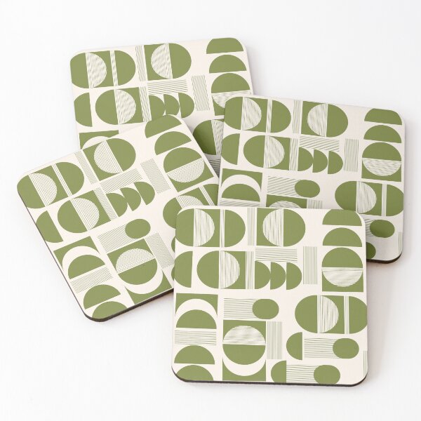 Item preview, ZucyakSa Midcentury Geo Sage Green  designed and sold by ZucyakSa.