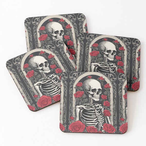 Item preview, Skeleton with roses designed and sold by JacobsParadise.