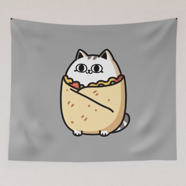 Item preview, Purrito Cute Cat designed and sold by VerveVerseBoo.