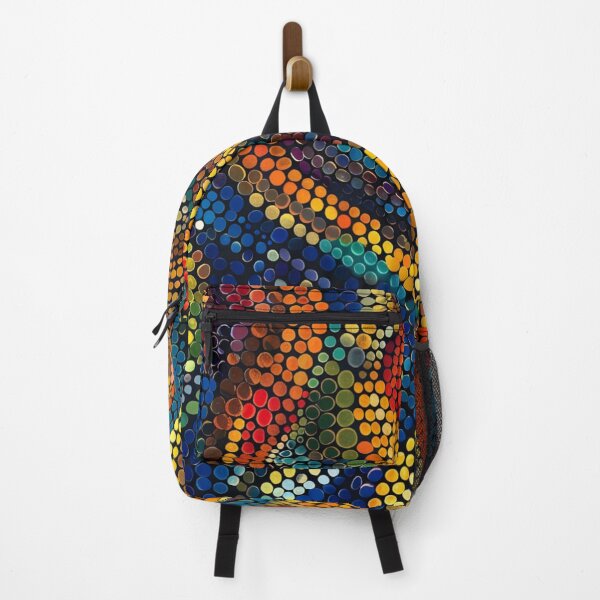Item preview, Aboriginal Inspired Dot Art - Vertical Wavy Lines designed and sold by GrinGalore.