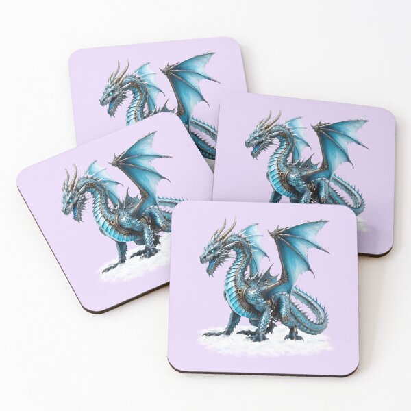 Item preview, The amazing steampunk ice dragon, fantasy art designed and sold by LoneAngel.
