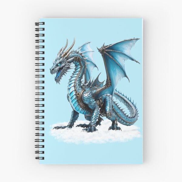 Item preview, The amazing steampunk ice dragon, fantasy art designed and sold by LoneAngel.