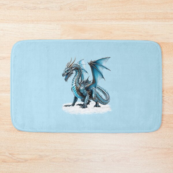 Item preview, The amazing steampunk ice dragon, fantasy art designed and sold by LoneAngel.