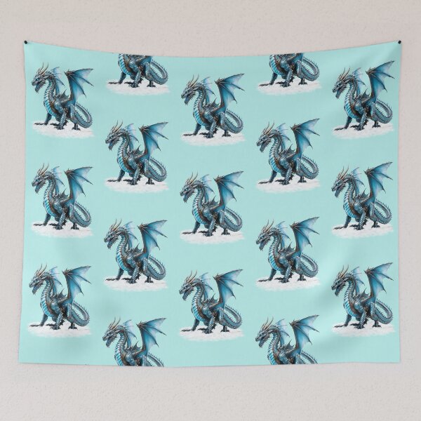 Item preview, The amazing steampunk ice dragon, fantasy art designed and sold by LoneAngel.