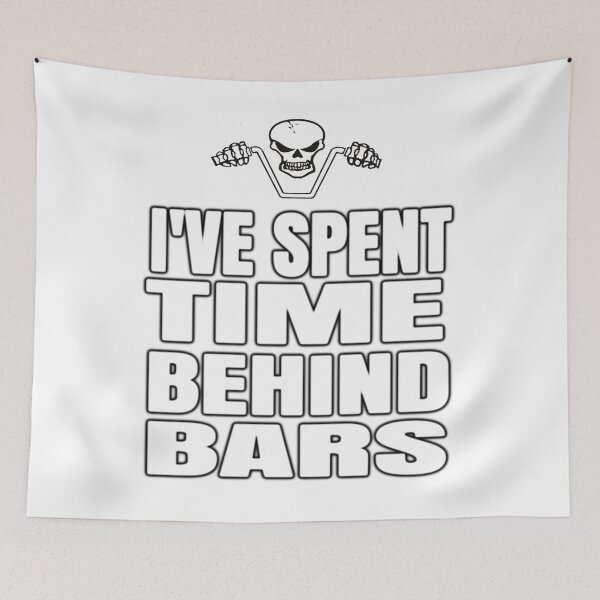 Item preview, I've Spent Time Behind Bars For Biker Or Motorcycle Rider Gift designed and sold by Kiwi-Tienda2017.