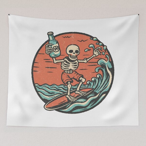 Item preview, Surfin Bones designed and sold by Angry Swan Designs.