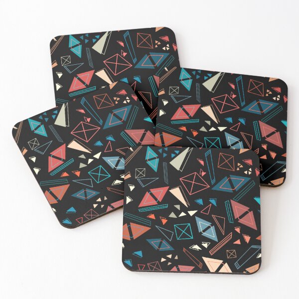 Item preview, 90's Arcade Floor Vibes - Retro Triangle Repeat Pattern designed and sold by Automeowtic.