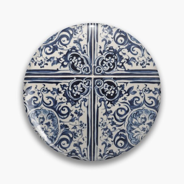 Item preview, Delf Blue Pottery Artistic Mosaic Design designed and sold by Divinetee.