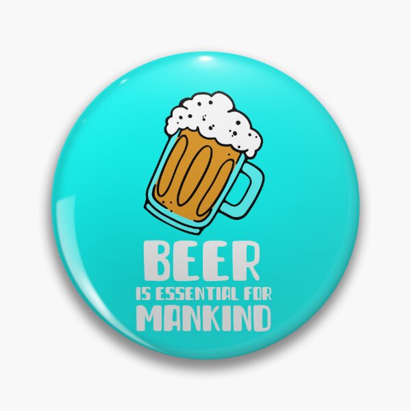 Item preview, La cerveza es esencial para la humanidad designed and sold by TeeTimeStories.