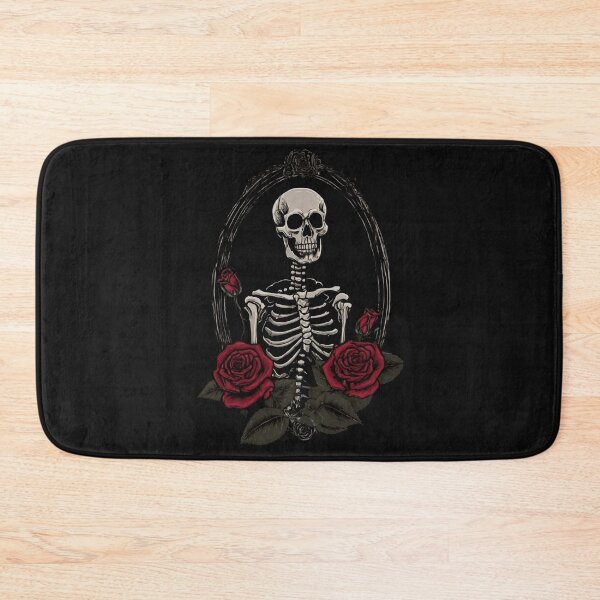 Item preview, Aesthetic dark style skeleton with red roses designed and sold by JacobsParadise.
