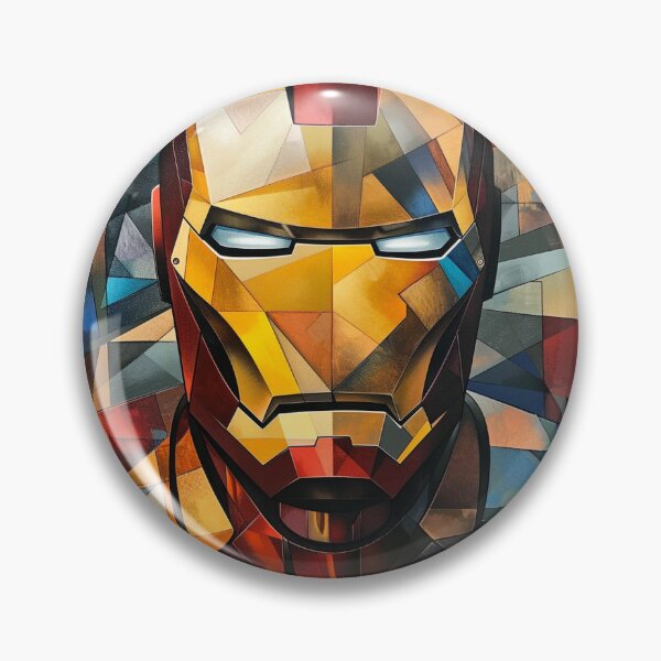 Artikelvorschau, Porträt einer Ironman-Illustration im kubistischen Stil entworfen und verkauft von HANGLEMAN.
