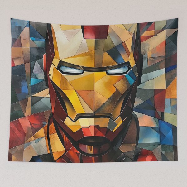 Item preview, Portrait of a Ironman illustration in cubist style designed and sold by HANGLEMAN.