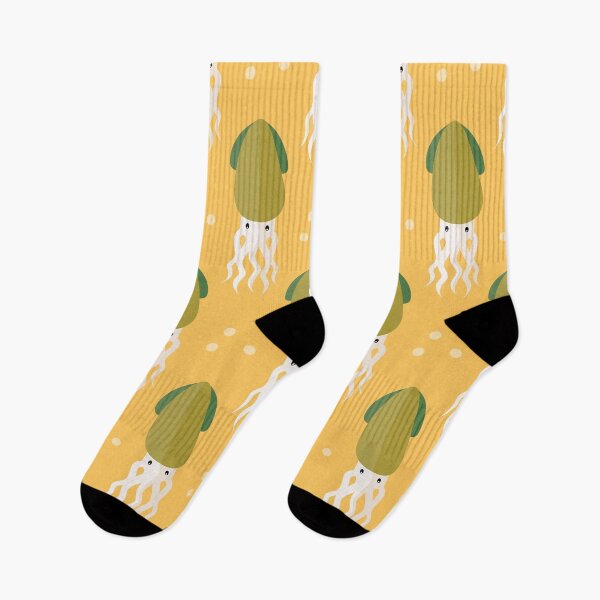 Item preview, Squids on yellow designed and sold by reneesillus.