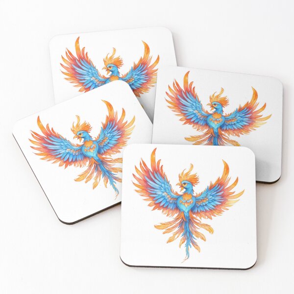 Item preview, Phoenix  Positive Renewal, water color designed and sold by RoseAIArtRhythm.