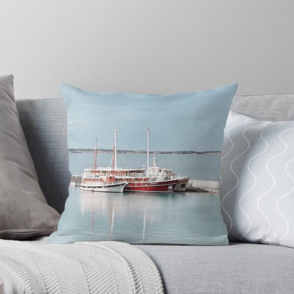 Item preview, Three Tour Boats Docked At The Pier  designed and sold by Pretty-Bird.