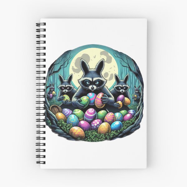 Item preview, raccoons with easter eggs Easter Funny animals  designed and sold by Expressions-Sel.
