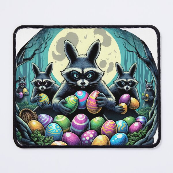 Item preview, raccoons with easter eggs Easter Funny animals designed and sold by Expressions-Sel.