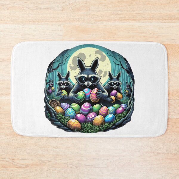 Item preview, raccoons with easter eggs Easter Funny animals  designed and sold by Expressions-Sel.