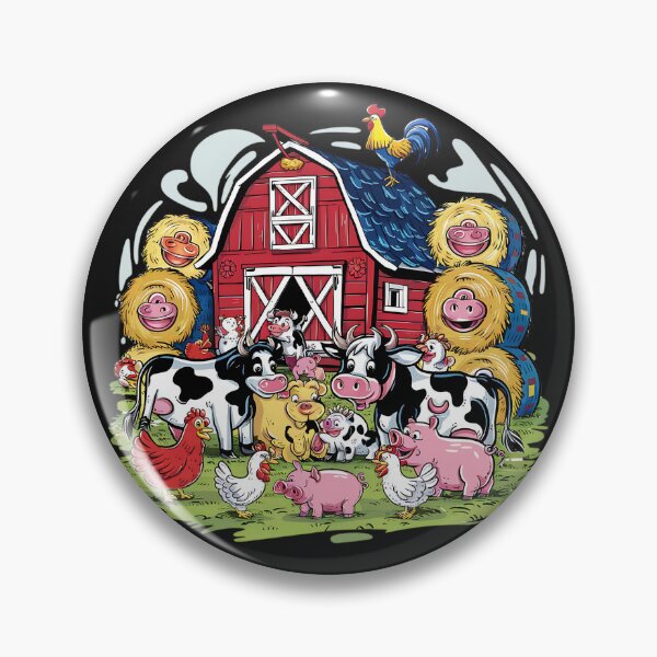 Item preview, Playful Farm Animals Gathering, Farm Lovers	 designed and sold by TrendyGraphTees.