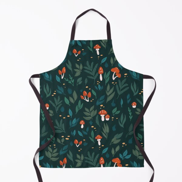 Item preview, Leaves and mushrooms green designed and sold by Elenanaylor.
