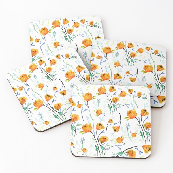 Item preview, Yellow Poppy Flowers, Seamless Pattern designed and sold by Aithlin123.