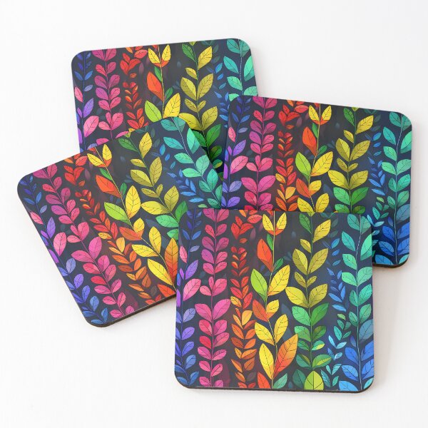 Item preview, Vibrant Spectrum Leaves - Colorful Botanical designed and sold by GayDoodles.