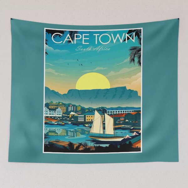 Item preview, Cape Town South Africa  Vintage Travel and Tourism Advertising Print designed and sold by posterbobs.