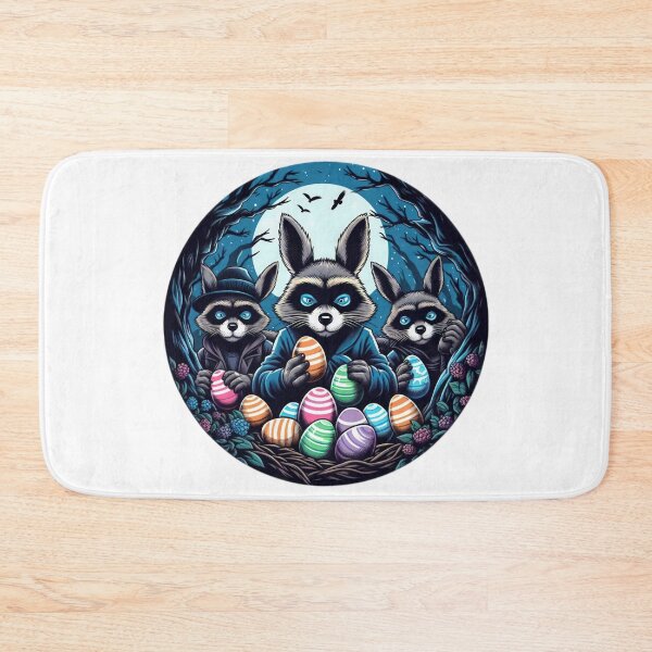 Item preview, raccoons with easter bunny ears Easter Funny animals  designed and sold by Expressions-Sel.